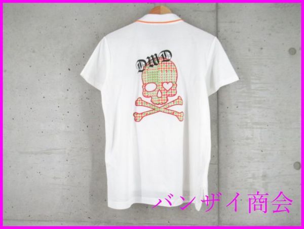 豊富な，得価 送料300円可 E1370b30 良品 吸汗速乾 DANCE WITH DRAGON ダンスウィズドラゴン スカル刺繍 半袖ドライポロシャツ 3/日本製/ゴルフ(ダンスウイズドラゴン)｜売買されたオークション情報、yahooの商品情 シャツ