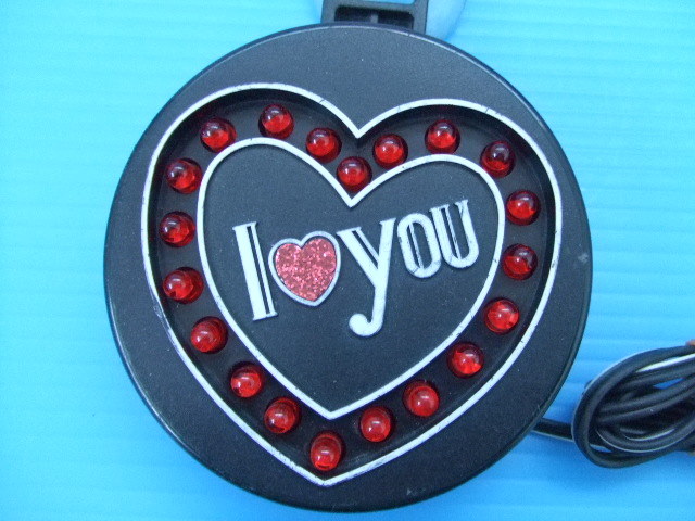 激レア 当時物 中古 ラブ灯 I LOVE YOU 旧車 昭和 レトロ ビンテージ 