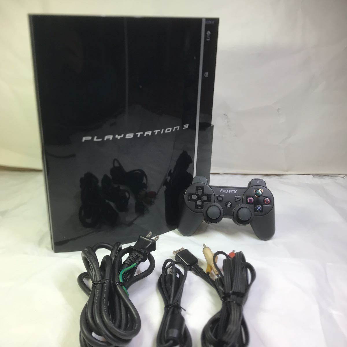 ☆動作良好 40GBを250GBに交換済み☆PS3 本体 CECHH00 クリアブラック☆