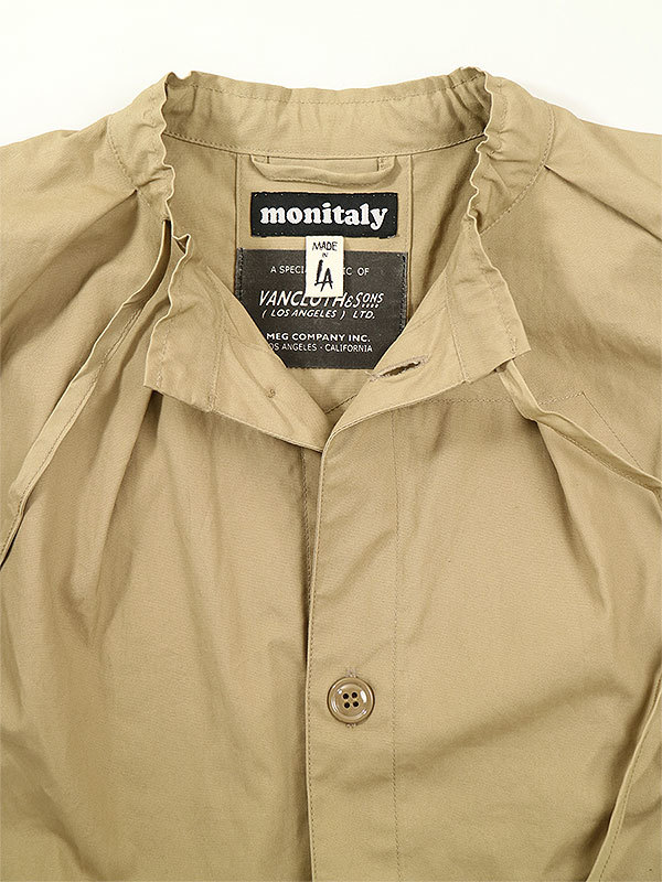 MONITALY モニタリー 20SS VANCLOTH & SONS Military Smock Shirt