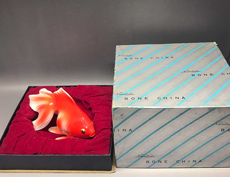 HOT，SALE】 オールドノリタケ 金魚 Noritake BONE CHINA ボーン