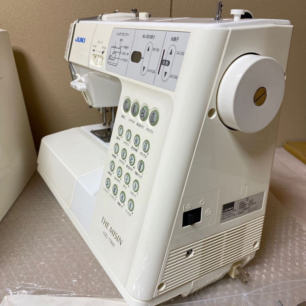 JUKI ジューキ the misin コンピューターミシン HZL-7900 JUKI ジューキ misin ◎美品◎ ◎付属品多数◎ フットコントローラー＆ワイドテーブル付き豪華特典付