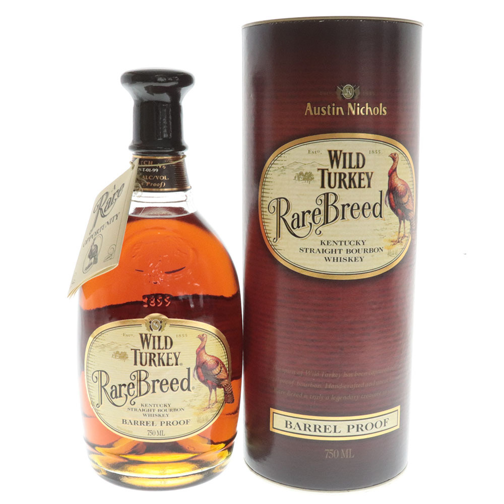 ■【名古屋支店】 酒 ワイルドターキー Rare Breed バーボン ウイスキー 750ml 54.2％ 箱付き 未開栓