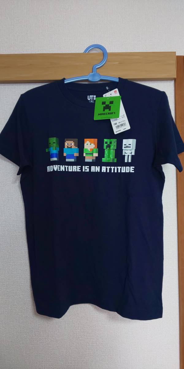 Uniqlo ユニクロut マインクラフトtシャツ ネイビー キッズ150サイズ 男の子用 売買されたオークション情報 Yahooの商品情報をアーカイブ公開 オークファン Aucfan Com