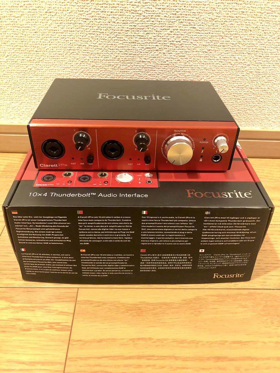 セールファッション focusrite clarett 2Pre thunderbolt オーディオ