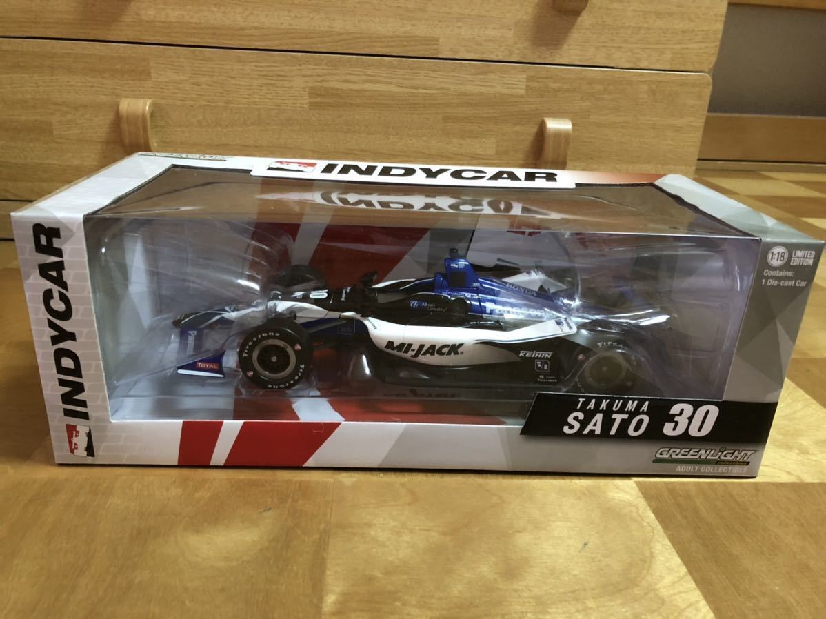 ○GREENLIGHT 1/18 インディカー2018 レイホールレーシング #30 佐藤
