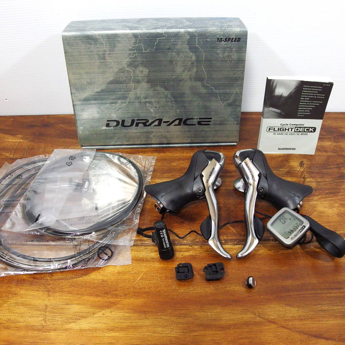 大得価，限定セール シマノ DURA-ACE 10スピード ST-7801デュアルコントロールレバー フライトデッキSC-6502付属 ワイヤーケーブルセット(兼用タイプ)｜売買されたオークション情報、yahooの商品情報をアーカイブ公開 兼用タイプ