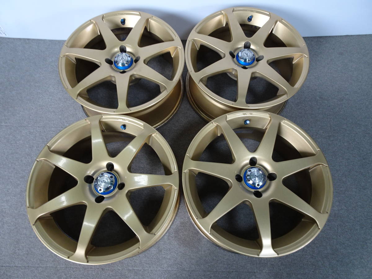 中古 良品 RAYS VERSUS 16インチ 7J 4穴 100 +35 4本 ゴールド