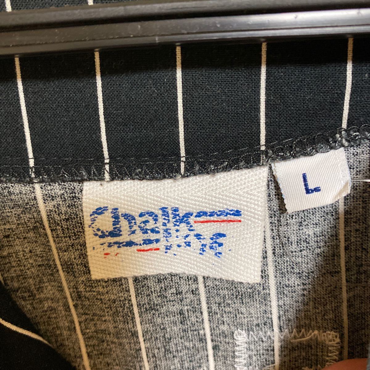90s chalk line ベースボールシャツ chicago bulls ブルズ スターター 