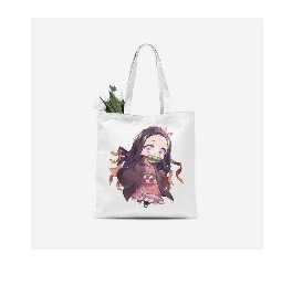 1円スタート　竈門禰豆子 かまどねずこ　鬼滅の刃　トートバッグ 　エコバッグ_1