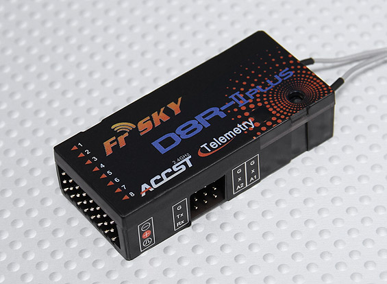 Frsky JR用 DJTテレメトリ対応モジュールとD8R-II Plusセット FrSky Module Telemetry For 2.4ghz RX