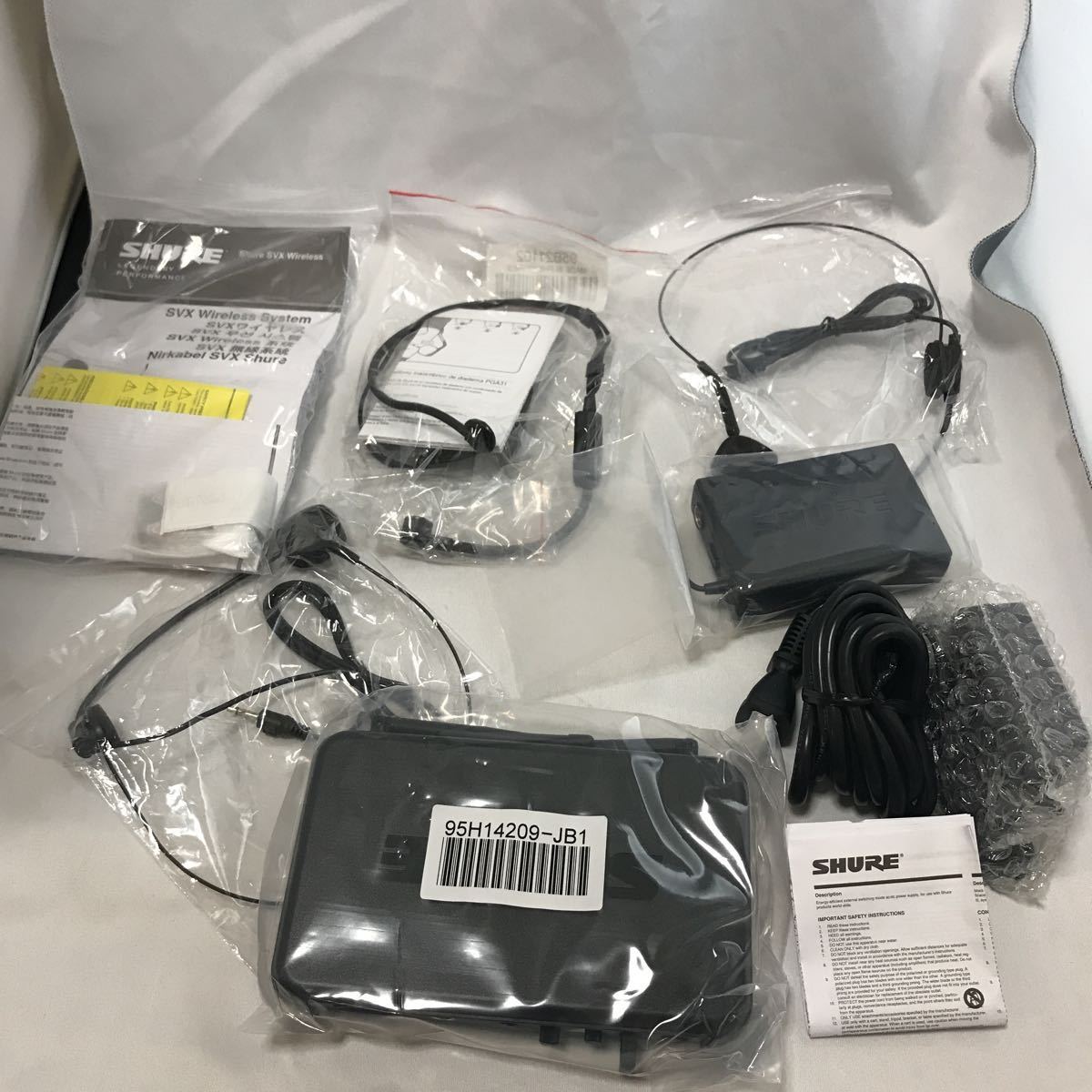 ジャンク品 shure svx1 svx4 01 シュア ワイヤレスセット 01