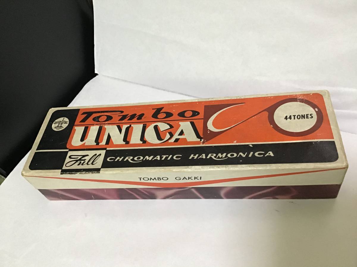 Tombo UNICAMERAL Full CHROMATIC HARMONICA 44 TONES TOMBO GAKKI MADE IN JAPAN 