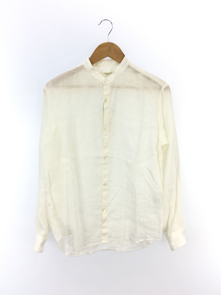【最新作，お買い得】 EDIFICE 長袖シャツ/M/リネン/WHT/無地(Mサイズ)｜売買されたオークション情報、yahooの商品情報をアーカイブ公開 - オークファン Mサイズ