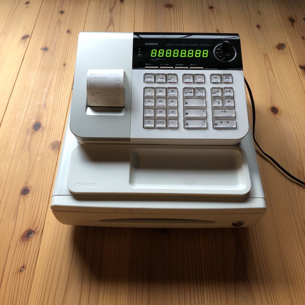 CASIO カシオ 中古 店舗用品 N3199718 カシオ 電子レジスター SE-S20