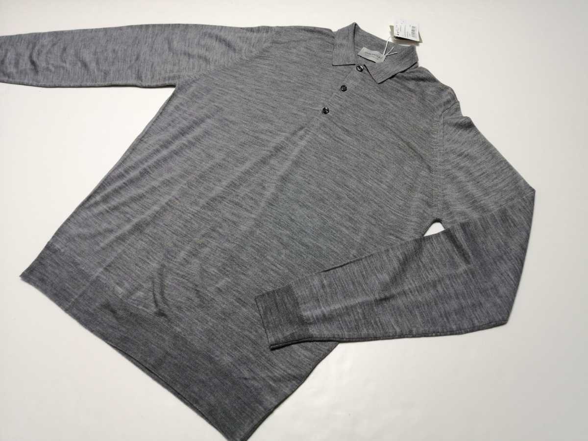 ジョンスメドレー メンズ JOHN 最高級メリノウール 新品 L Lサイズ 