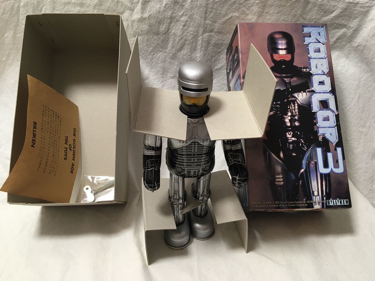 ビリケン商会 ブリキ 昭和レトロ ロボコップ3 ゼンマイ歩行 ロボコップ ソフビ頭部 TOY ブリキのおもちゃ＆アンティーク | GARAGE の落札相場 「ロボコップ」ロボット - Yahoo!オークション 外箱付き