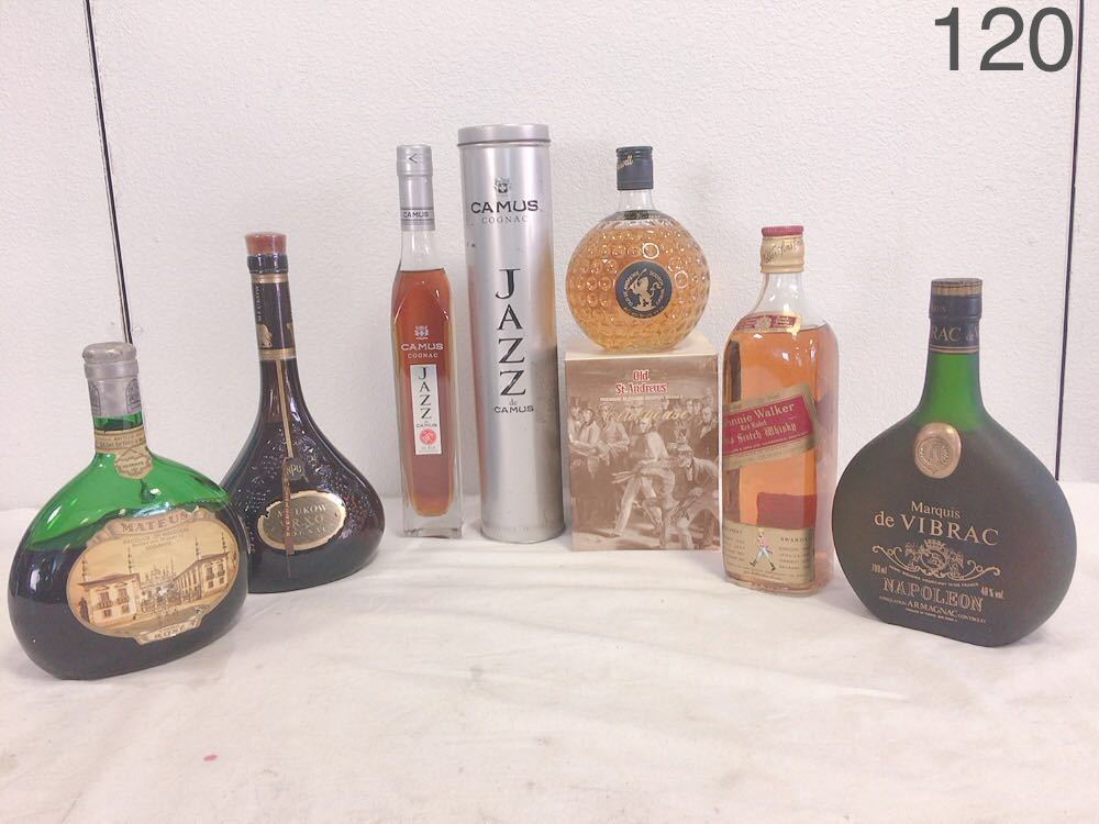 超激得，超激得，HOT EJ301 未開栓 古酒 6本セット Marquis de VIBRAC NAPOLEON Johnny Walker Oid St. Andrews WHISKY CAMUS COGNAC JAZZ de CAMUS ROSE(セット、詰め合わせ)｜売買されたオークション情報、yahooの商品情報をアーカイブ公開 - オ セット、詰め合わせ
