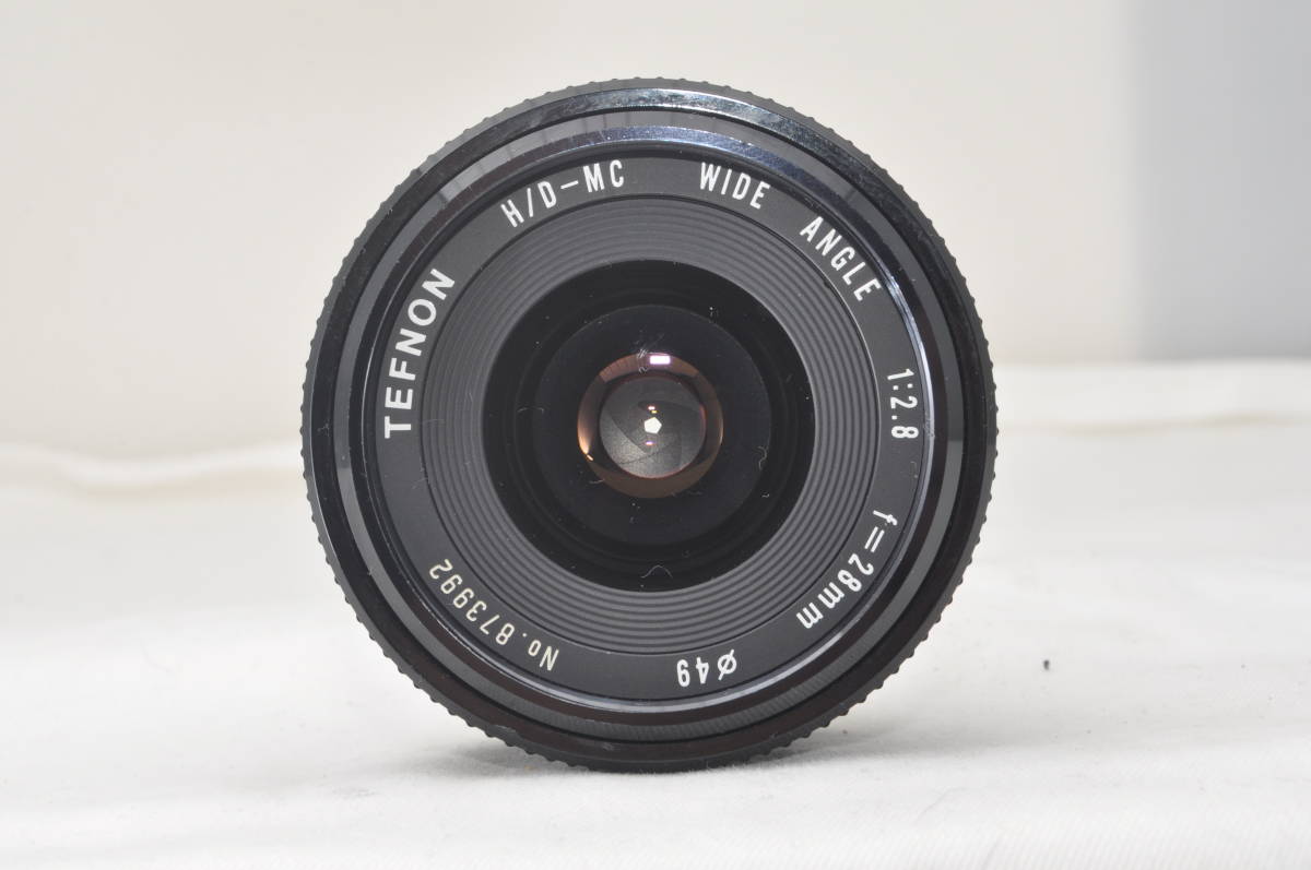 カメラ TEFNON 28mm F2.8 WIDE ANGLE 単焦点レンズ