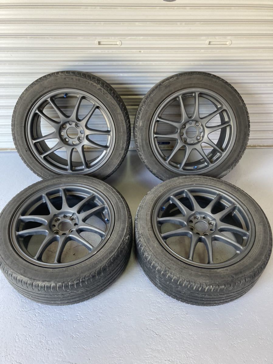 ワーク エモーション CR kai 16インチ メッキ 7J +44 pcd 100 4H 4穴