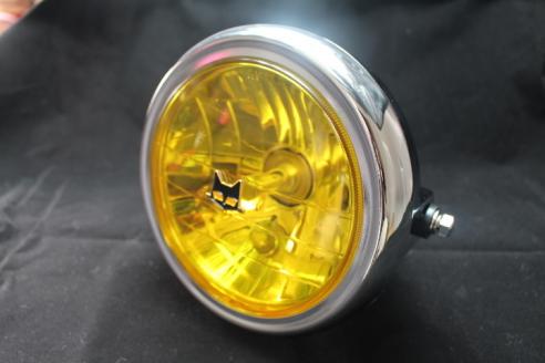  CB250T/400T/ホークⅡ 汎用 マーシャルエンブレム付き １８０パイ イエローレンズ ヘッドライト LED 検/GS400 バブ CBX400 Z400FX ゼファー(ヘッドライト)｜売買されたオークション情報、yahooの商品情 ホンダ用
