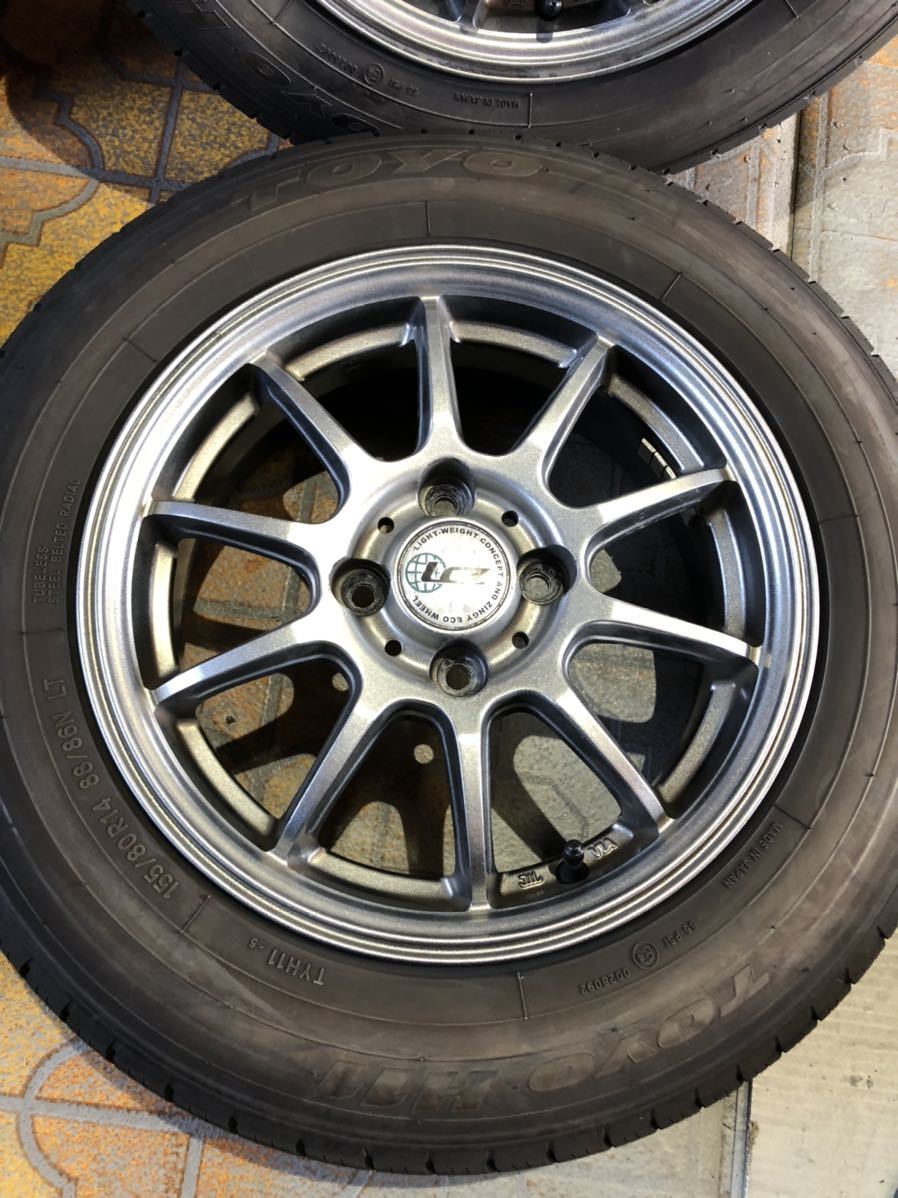 \1円スタート人気軽量アルミホイールハイグロストヨタプロボックス　軽四トラック　箱バンに装着できます。送料無料_5