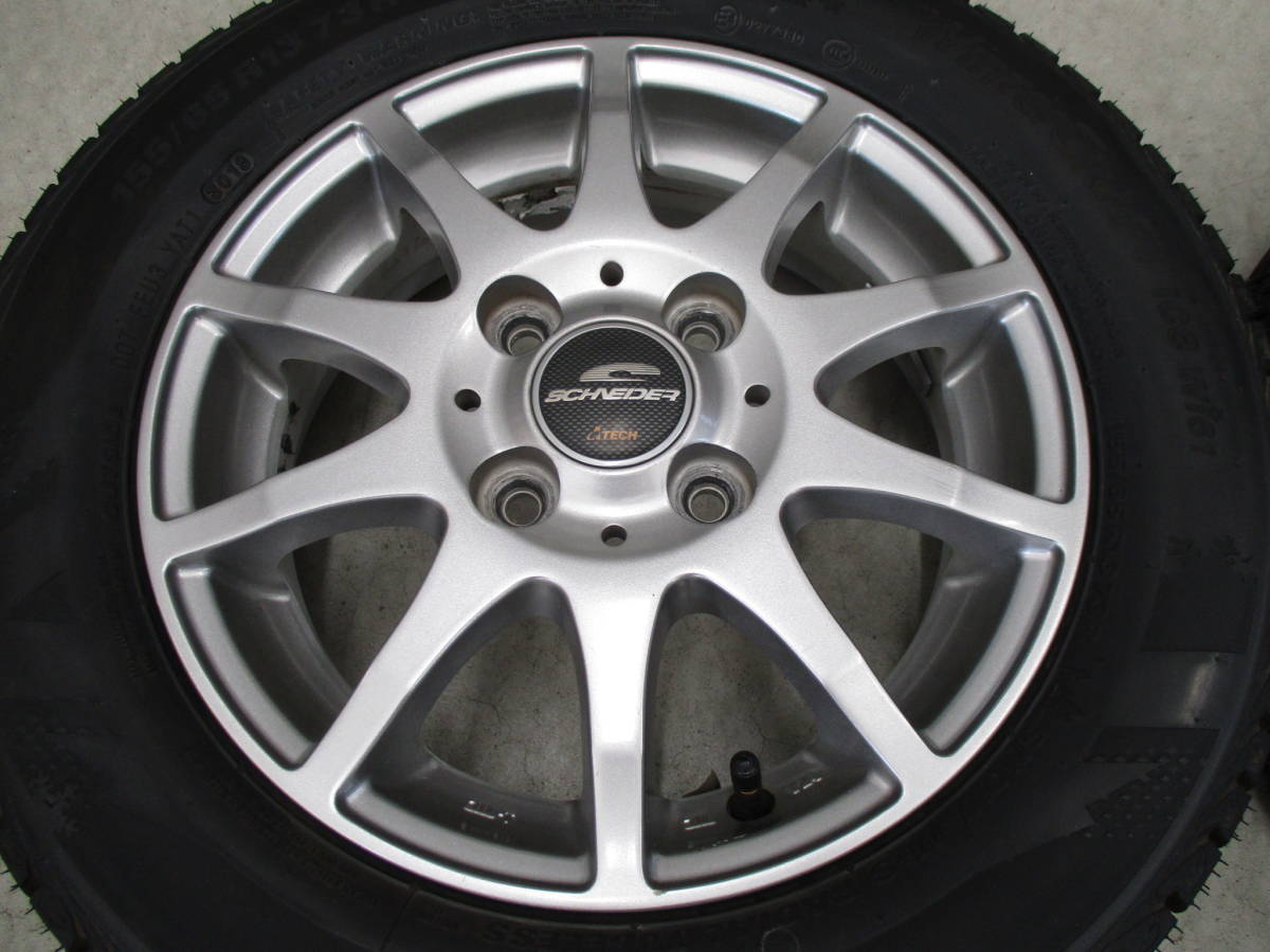 A-TECH エーテックシュナイダー 155/65R13 即決 A-TECH シュナイダー 13インチ社外アルミホイール 2018年製造