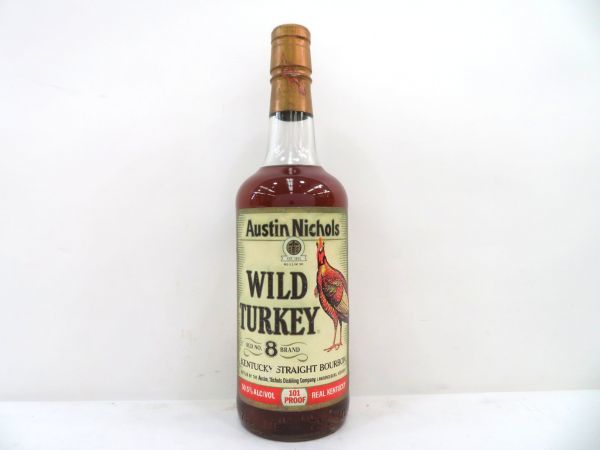  古酒 WILD TURKEY ワイルド ターキー 8年 OLD NO.8 BRAND ケンタッキー ストレート バーボン 金 旧ボトル 750ml 50.5% 未開栓 Z35445N-S(バーボン)｜売買されたオークション情報、yahooの商品情報をアーカイ バーボン