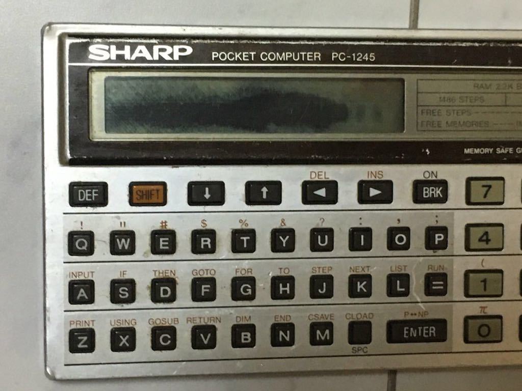 SHARP シャープポケットコンピュータ SHARP ポケットコンピュータ シャープ ポケコン - PC 公式通販 レトロ