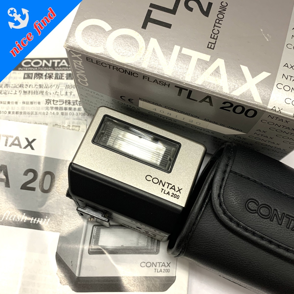 箱/ケース付◇コンタックス CONTAX◇ストロボ 外付け フラッシュ