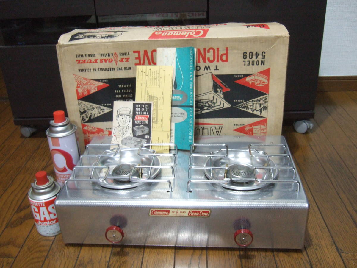 【数量限定，SALE】 コールマンピクニックストーブ 5409(ツーバーナー)｜売買されたオークション情報、yahooの商品情報をアーカイブ公開 - オークファン ツーバーナー
