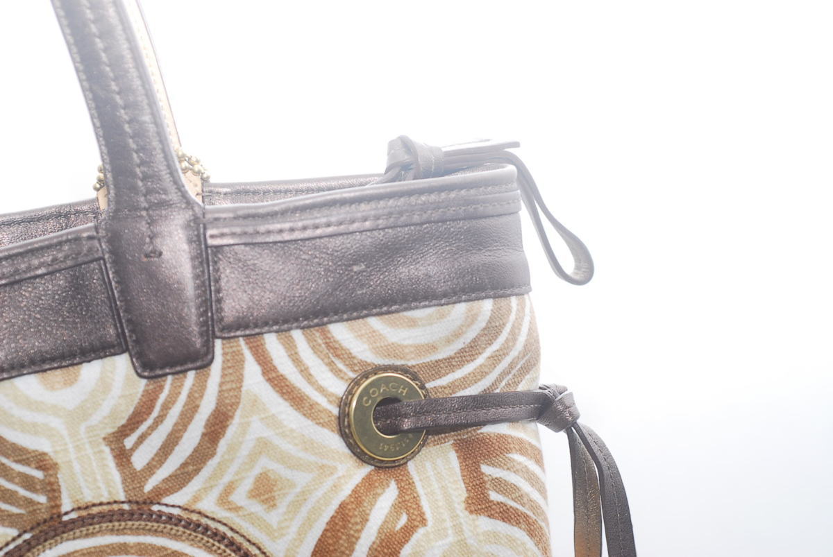 △コーチ COACH オプアート ショルダーバッグ トートバッグ レディース 