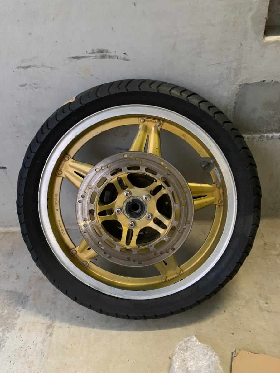 ホーク3 トリプルディスク　リアホイール バイク スーパーホーク リアホイール 18インチ 希少 トリプルディスク