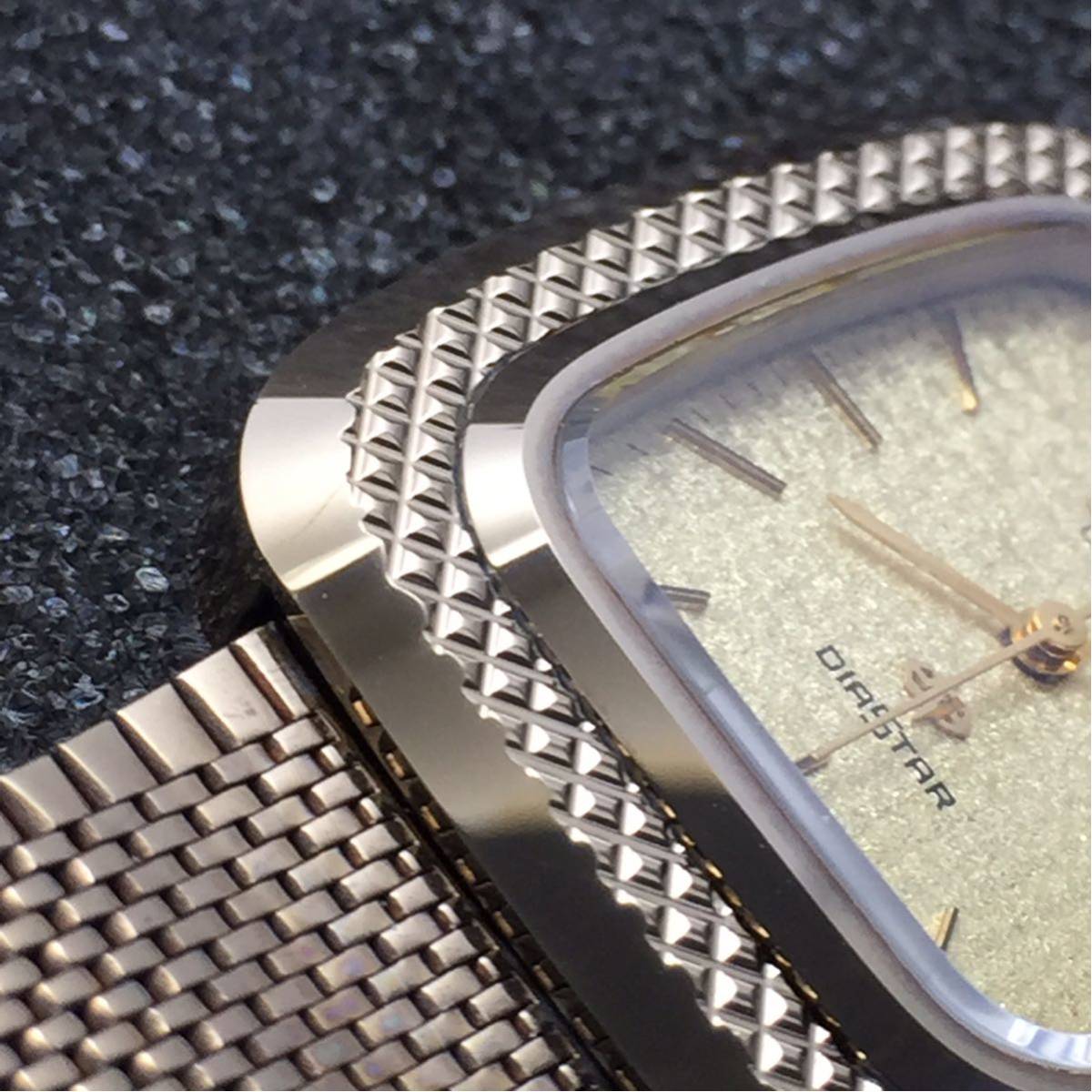 RADO DIASTAR メンズ　ブラック超硬ケース　クォーツ腕時計　電池未交換 RADO DIASTAR クォーツ メンズ 超硬ケース LR41電池交換 【公式通販】