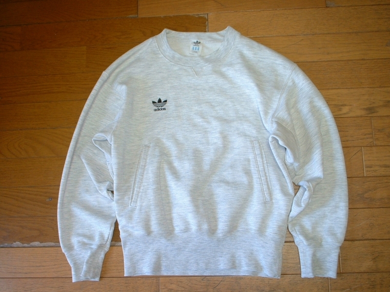 80sビンテージADIDAS ATHLETIC CLUBビッグロゴトレフォイルスウェットM 