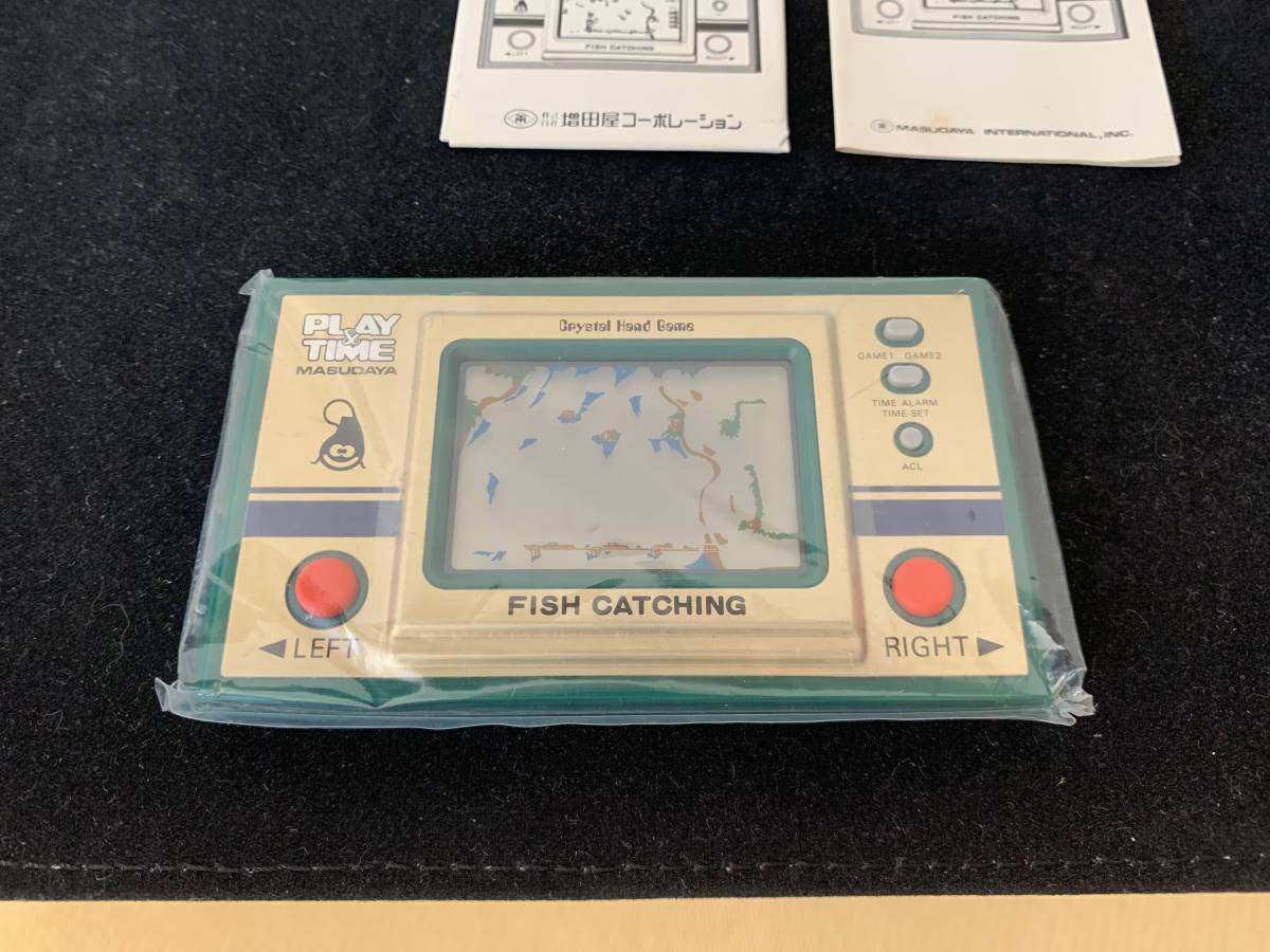 PLAY＆TIME FISH CATCHING さかなとり　ゲームウォッチ Yahoo!オークション 【動作メンテ希少品・音無し】LSIゲーム PLAY&TIME