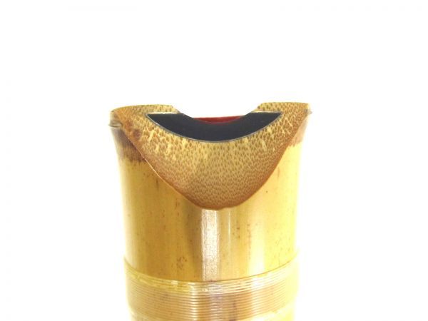 一嶺銘 尺八 竹製 全長約62cm 在銘 和楽器 琴古流 都山流
