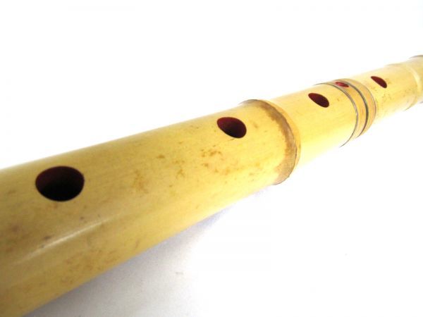 一嶺銘 尺八 竹製 全長約62cm 在銘 和楽器 琴古流 都山流