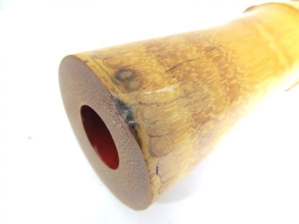 一嶺銘 尺八 竹製 全長約62cm 在銘 和楽器 琴古流 都山流