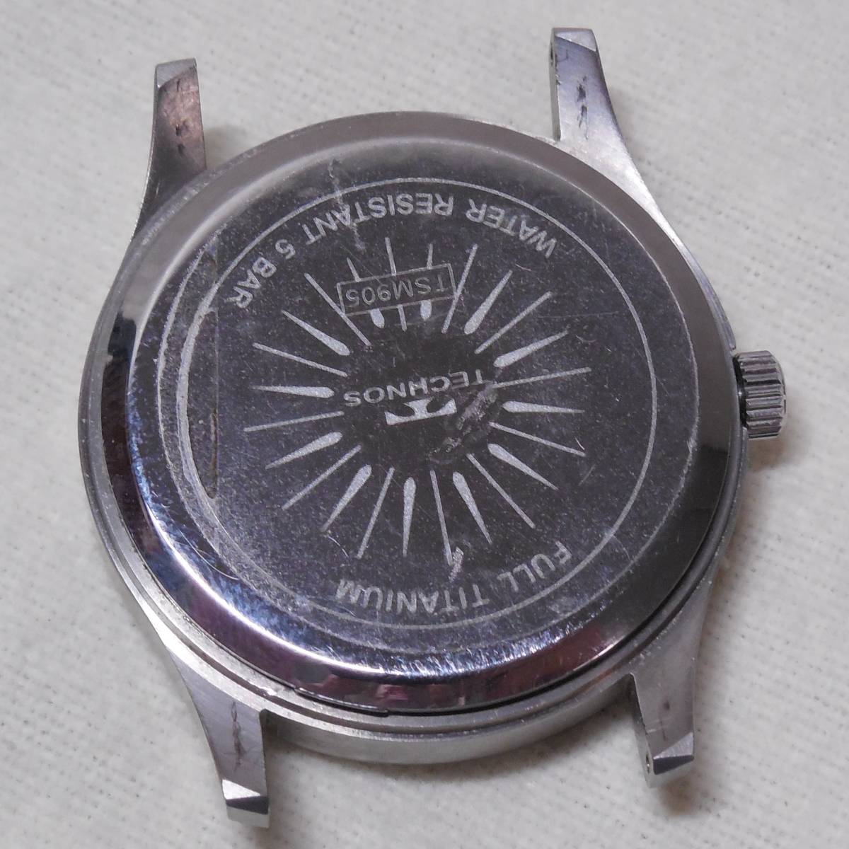 テクノス TECHNOS クォーツ 5気圧防水 腕時計 チタン TITANIUM チタン 