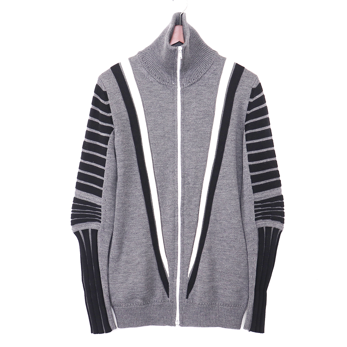 KRIS VAN ASSCHE】グレー グラデーション タートルネックニット 【公式 