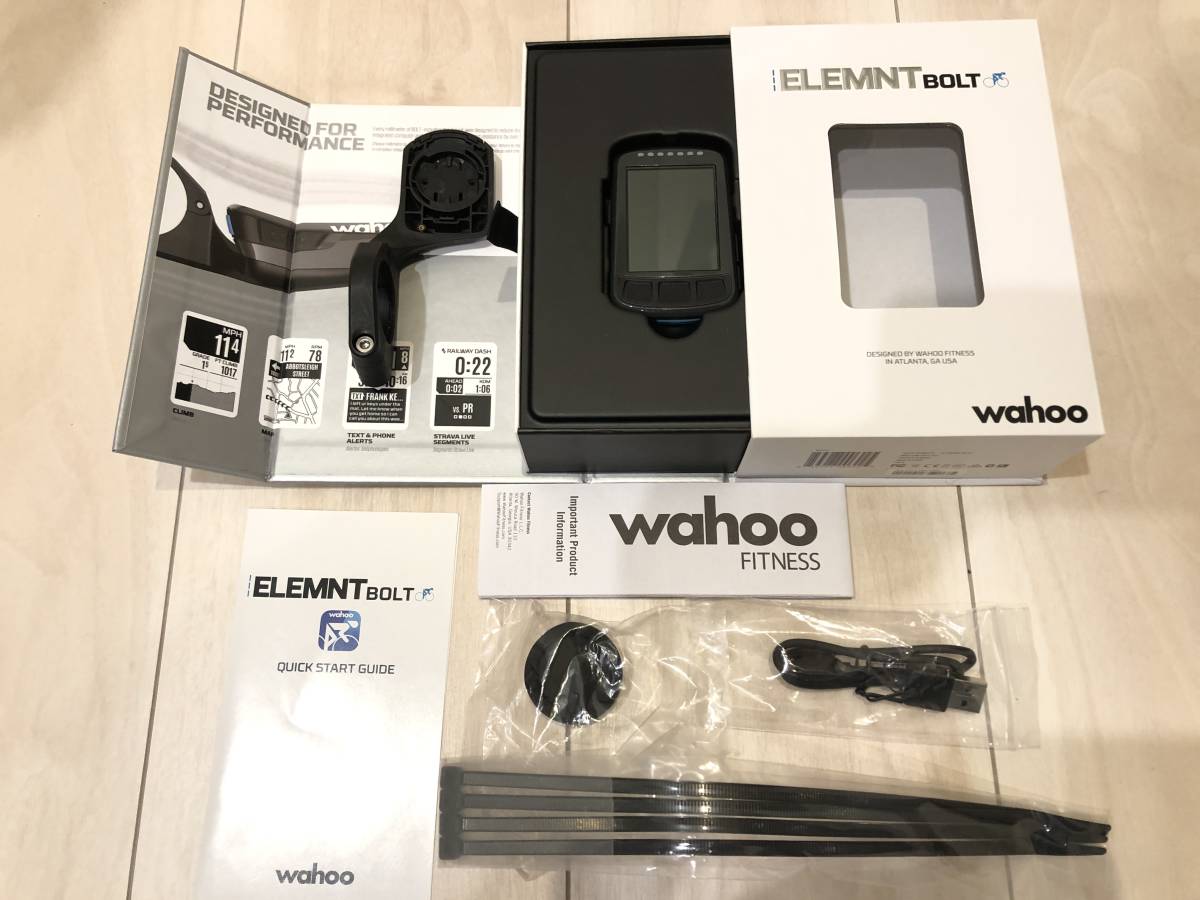 人気定番，送料無料 Wahoo ELEMNT BOLT ワフー GPS サイクリング コンピュータ 元箱付き(サイクルコンピューター)｜売買されたオークション情報、yahooの商品情報をアーカイブ公開 - オークファン サイクルコンピューター