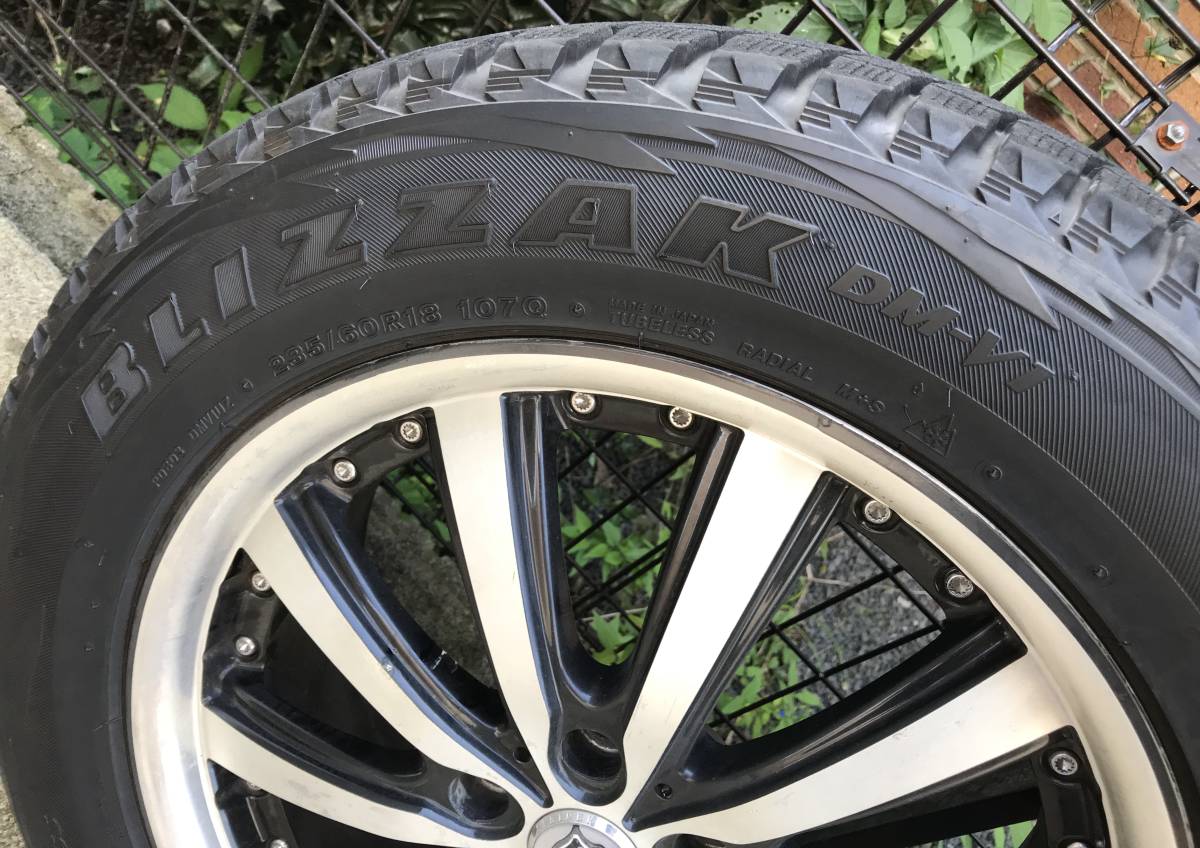 ブリザック 235⁄60R18 ブリヂストン BLIZZAK DM-V3 ホイールセットの 