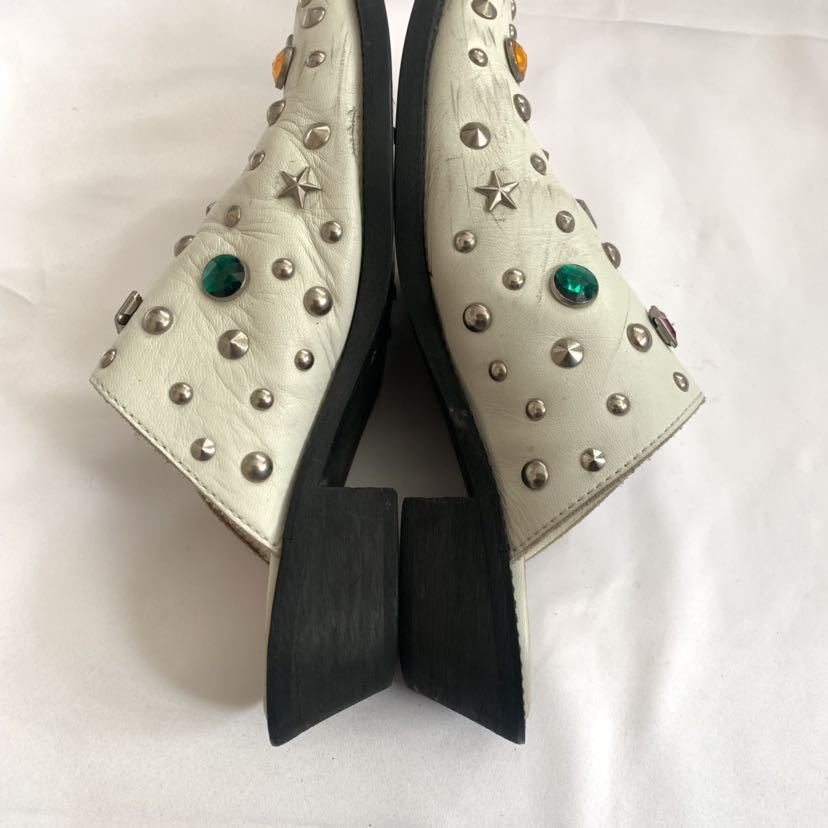 JUNYA WATANABE MAN PINK Studs Leather Sandals ジュンヤワタナベ