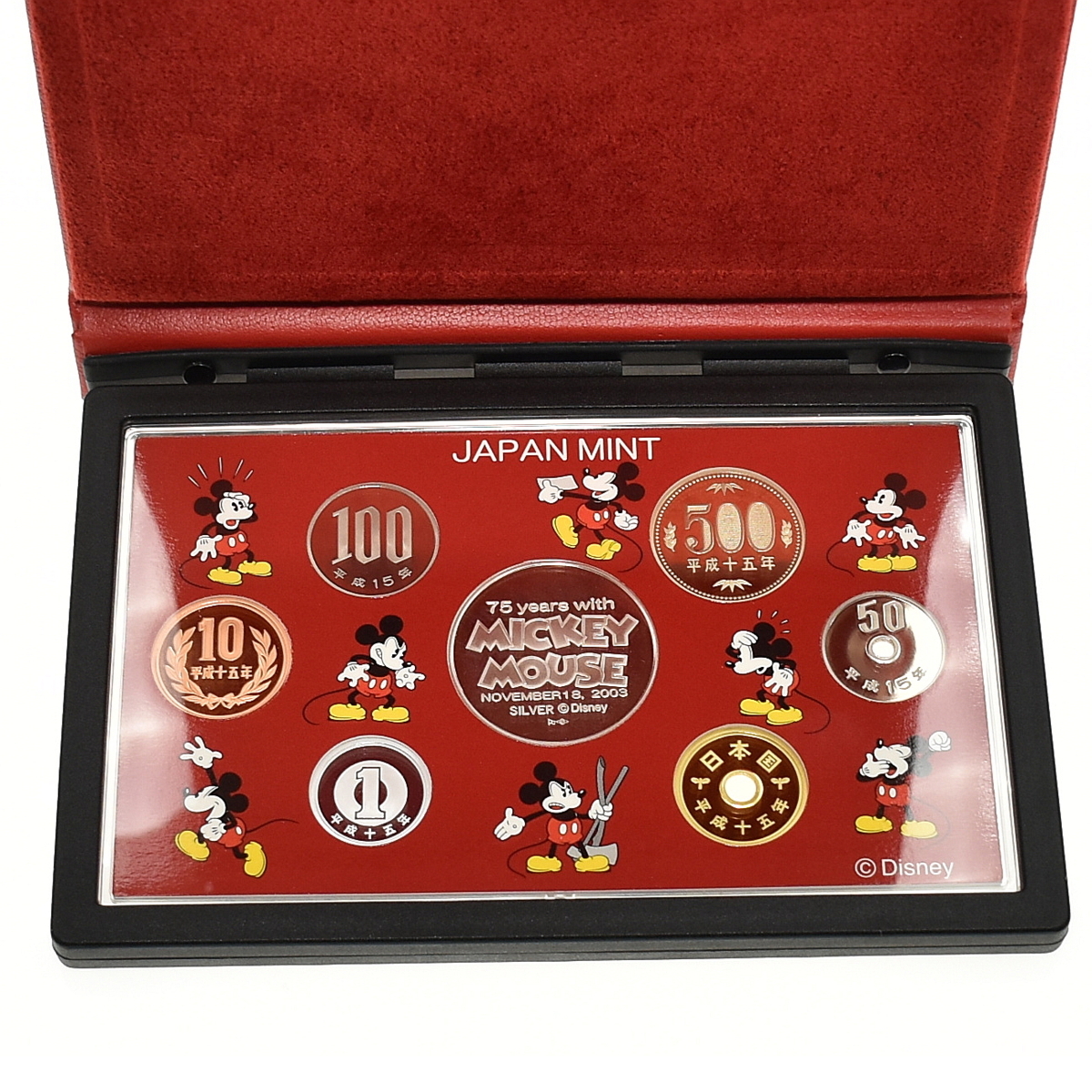 安い買取 相場 保管品 平成5年 ミッキーマウス2003プルーフ貨幣セット