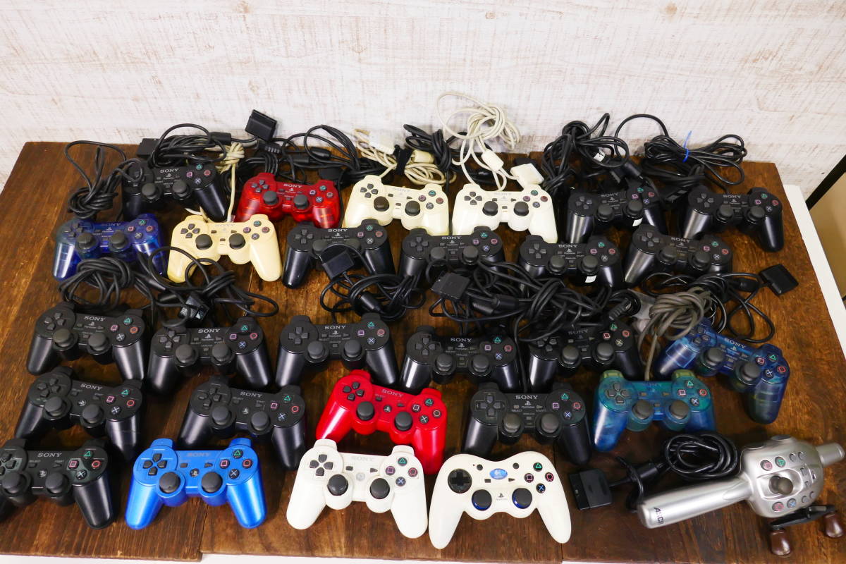 コントローラー 28個セット Dualshock2 3 つりコン2 Logitech Playstation2 3 プレステ2 3 プレイステーション まとめて ジャンク 100 アクセサリ 周辺機器 売買されたオークション情報 Yahooの商品情報をアーカイブ公開 オークファン Aucfan Com