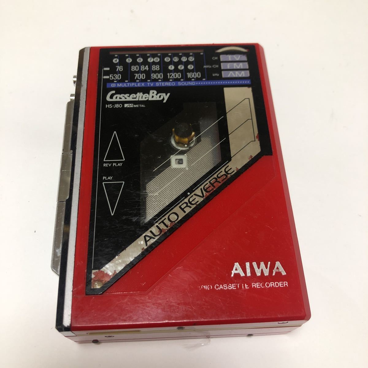 希少・当時物】AIWA HS-J8 ポータブルカセットプレイヤー 希少品 AIWA