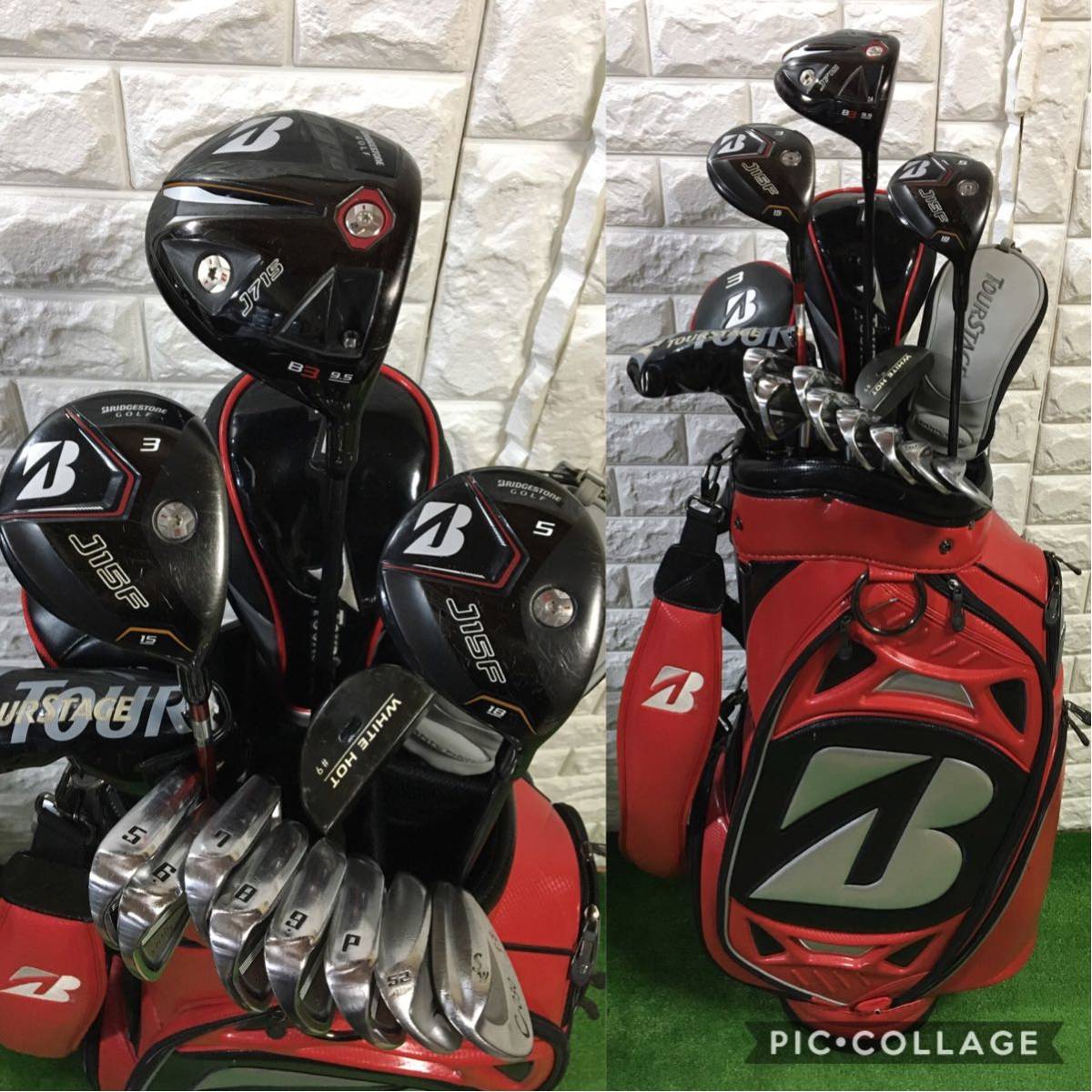 【数量限定，新品】 超豪華 ブリヂストン J715 J15F J15HY等 男性用ゴルフクラブ ブリヂストン Sセット ブリヂストンゴルフ製キャディバッグ付(セット)｜売買されたオークション情報、yahooの商品情報をアーカイブ 男性右きき用