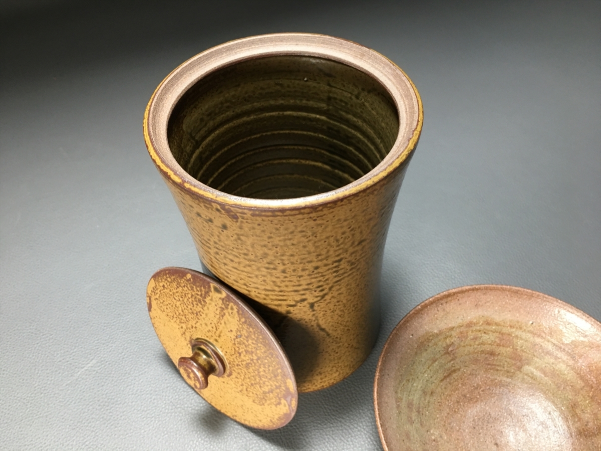 夢工房】近江の古陶 梅林焼 酒杯 江戸後期 FA-492 アンティーク