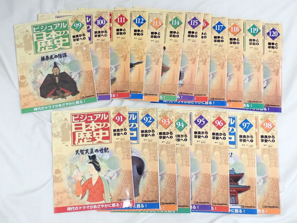 デアゴスティーニ 週刊ビジュアル日本の歴史 全巻（1巻から120巻